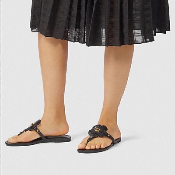 7.5 COACH JULIA SANDALS in black new in box - Picture 2 of 10